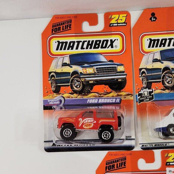 Matchbox Ford Truck SUV 4x4 Bronco II Transit Van F-150  Diecast Cars Lot MOC - Picture 6 of 16